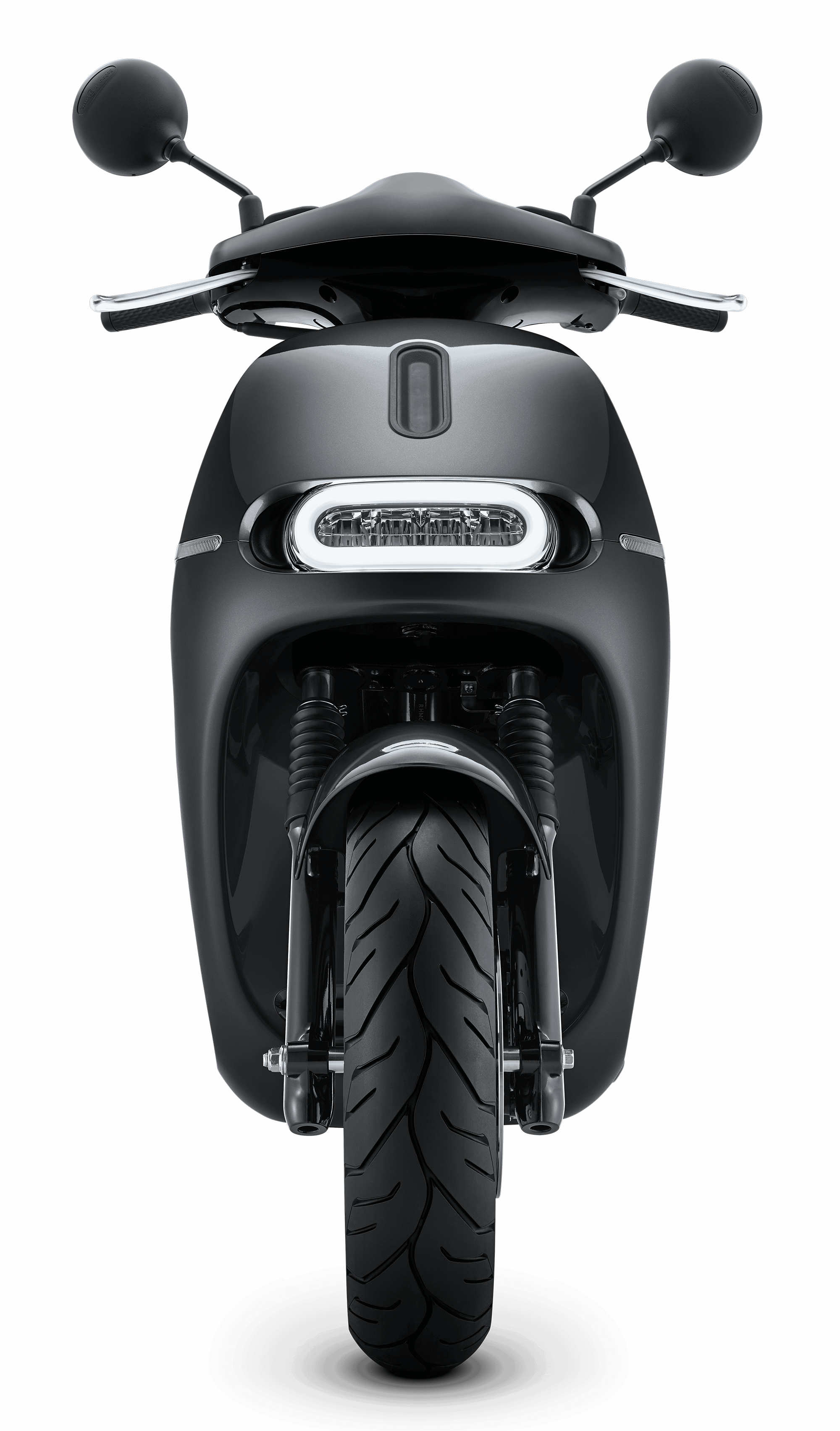 Moto eléctrica Gogoro 2 Premium - vista de frente - color gris