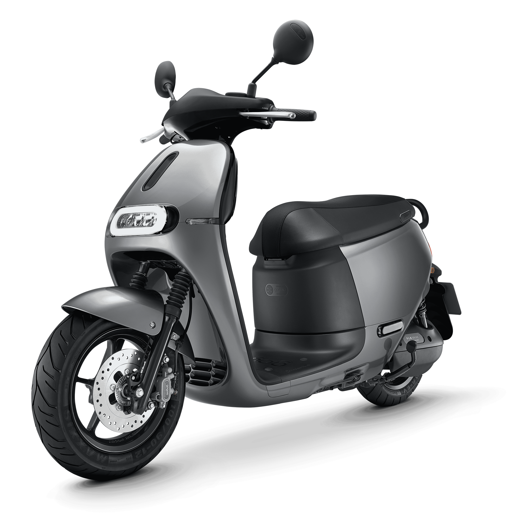 Moto eléctrica Gogoro 2 Premium color plateado