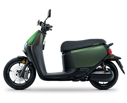 Moto Eléctrica Gogoro Super Sport - vista lateral - color verde