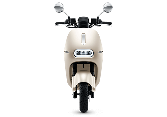 Moto Eléctrica Gogoro Delight - vista frontal - color dorado