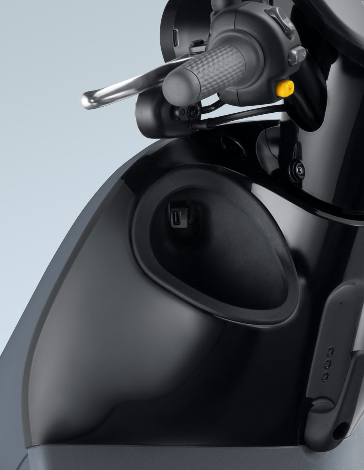 Puerto de carga USB de las motos eléctricas Gogoro