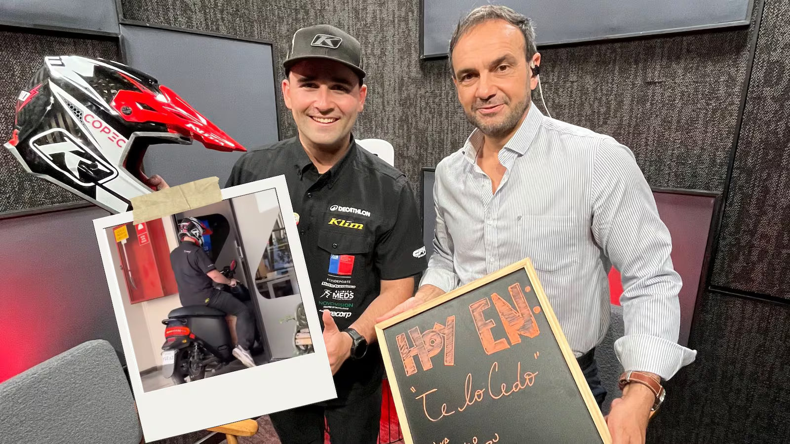 Tomás de Gavardo sorprende a Rodrigo Sepúlveda en “Te Lo Cedo” llegando como delivery en una moto eléctrica Gogoro